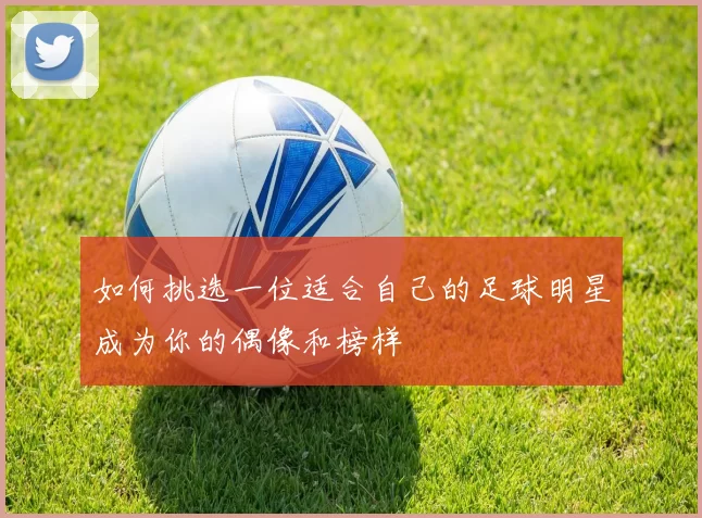 如何挑选一位适合自己的足球明星成为你的偶像和榜样