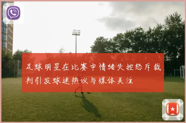 足球明星在比赛中情绪失控怒斥裁判引发球迷热议与媒体关注